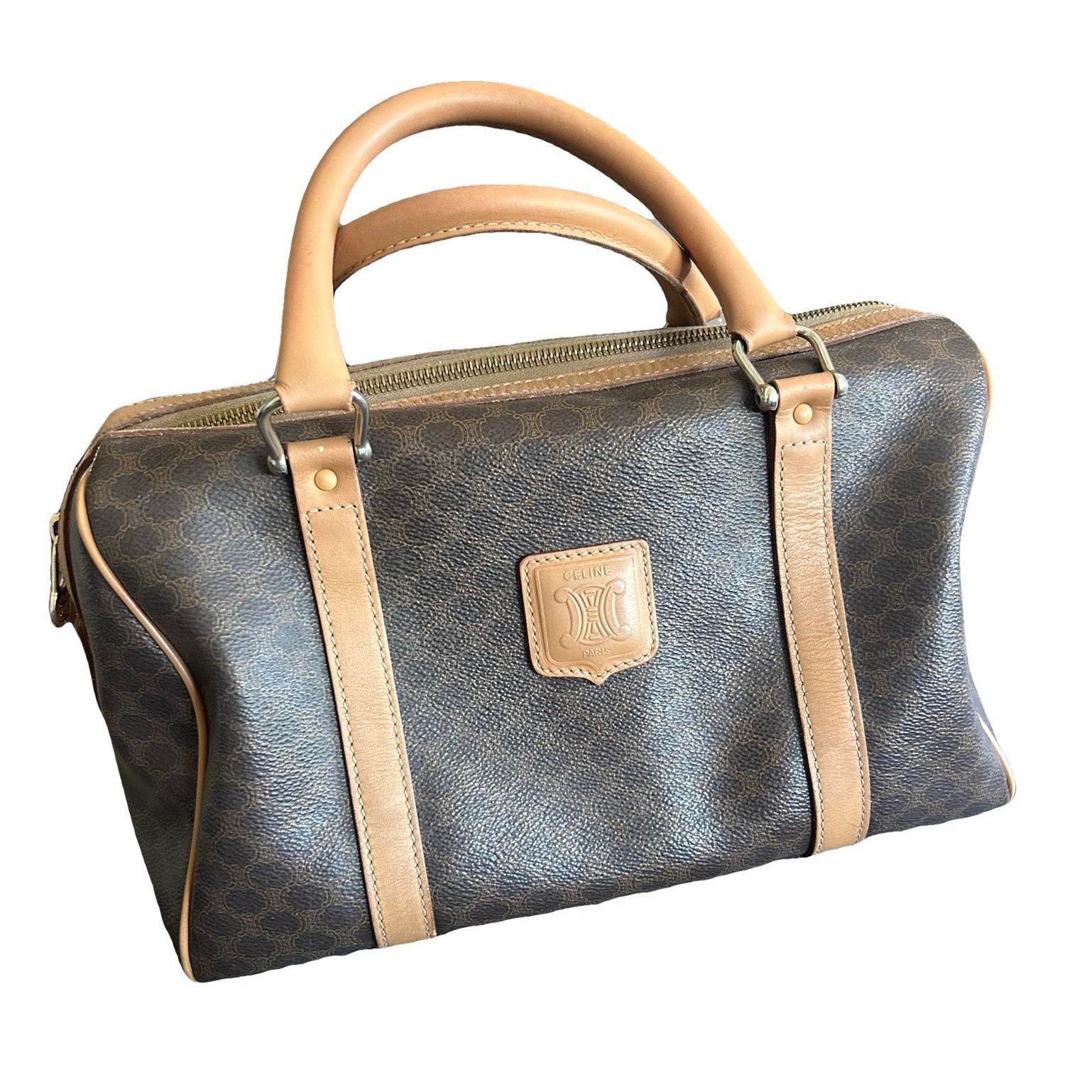 Leather bowling bag