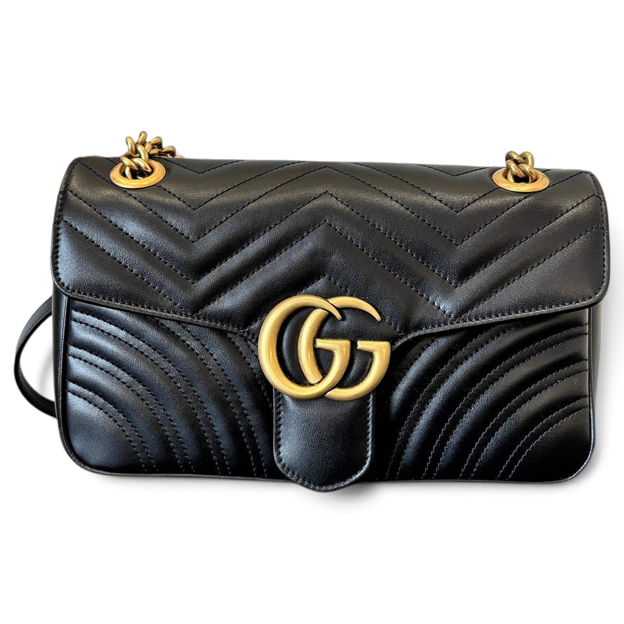 GG Marmont Flap leather handbag