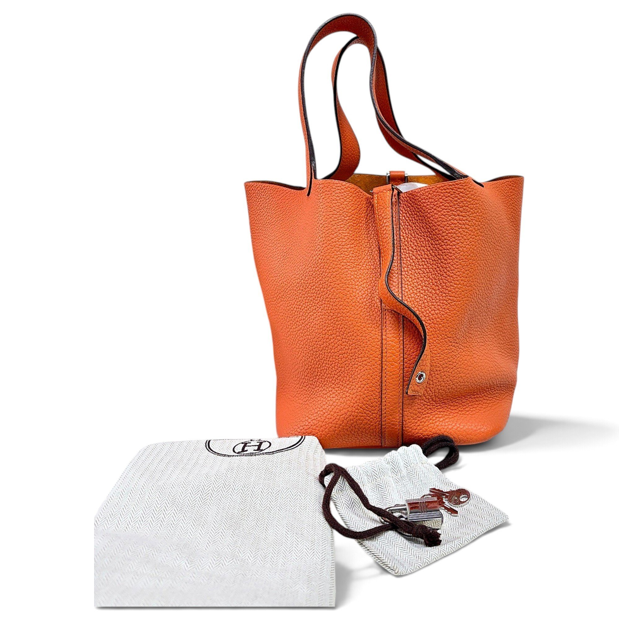 Picotin leather handbag