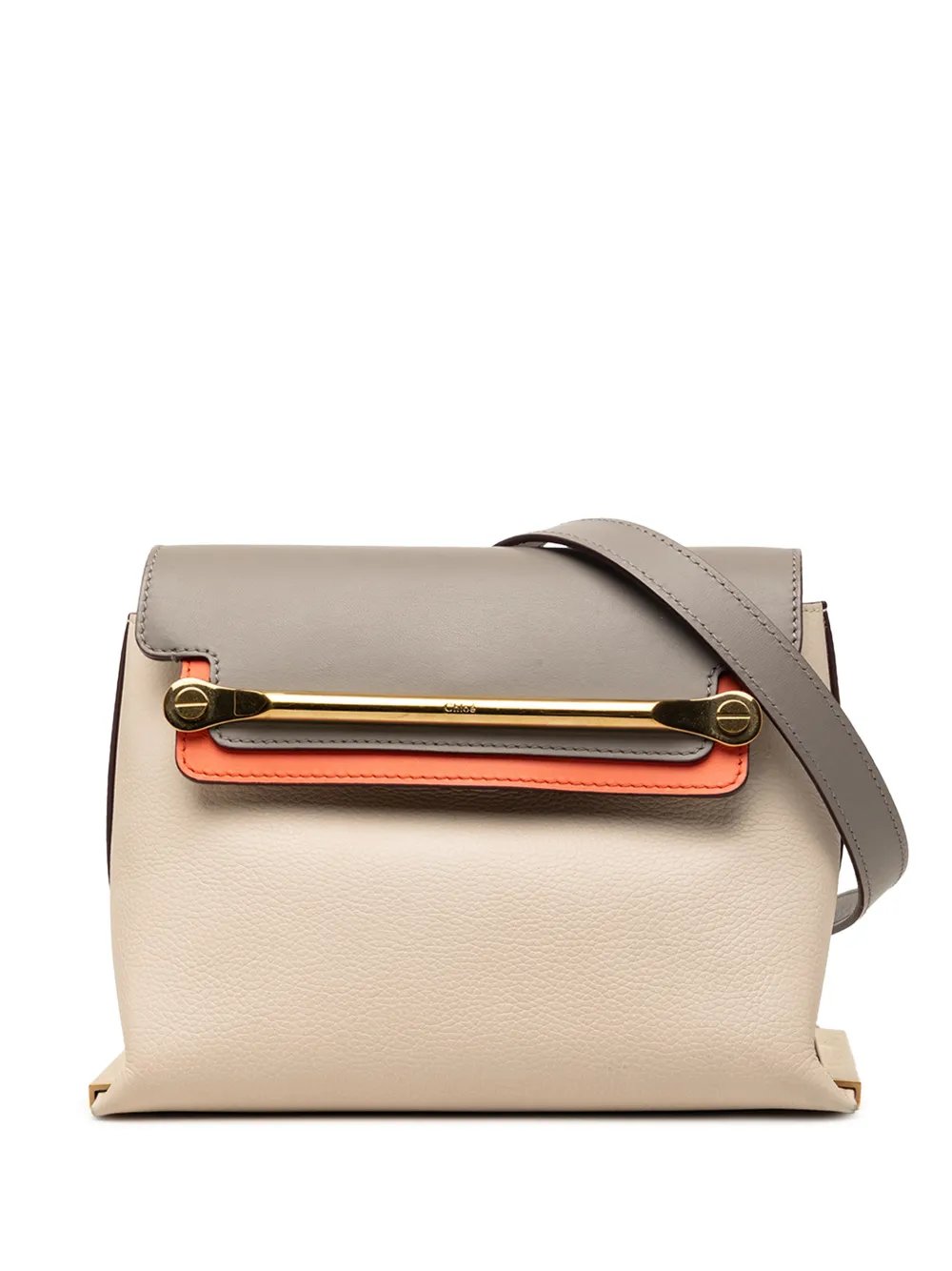 2000-2026 Small Tricolor Leather Clare crossbody bag