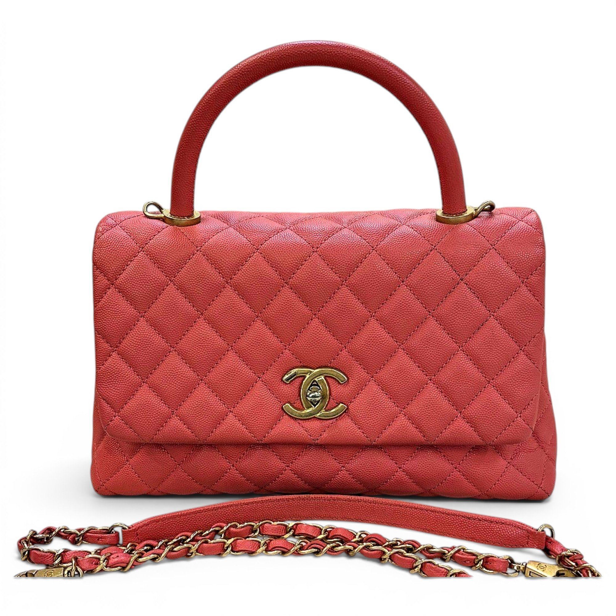 Coco Handle leather handbag