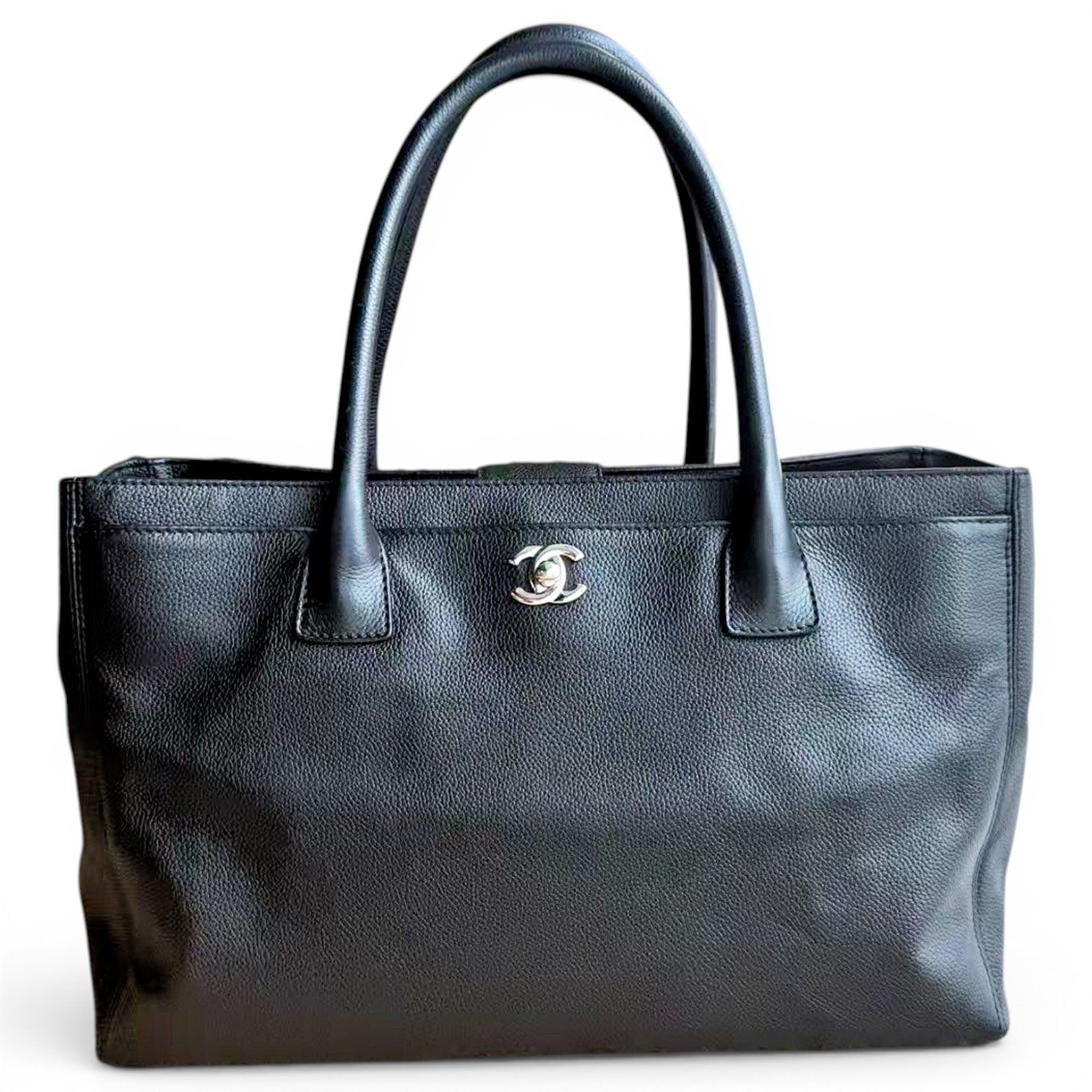 Executive leather tote