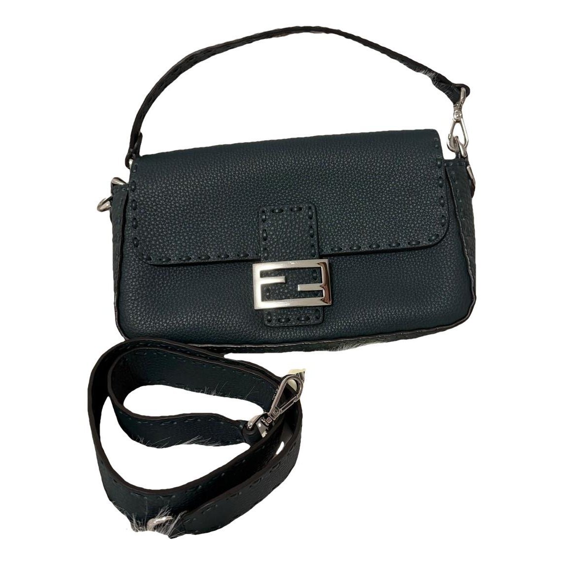 Baguette leather handbag