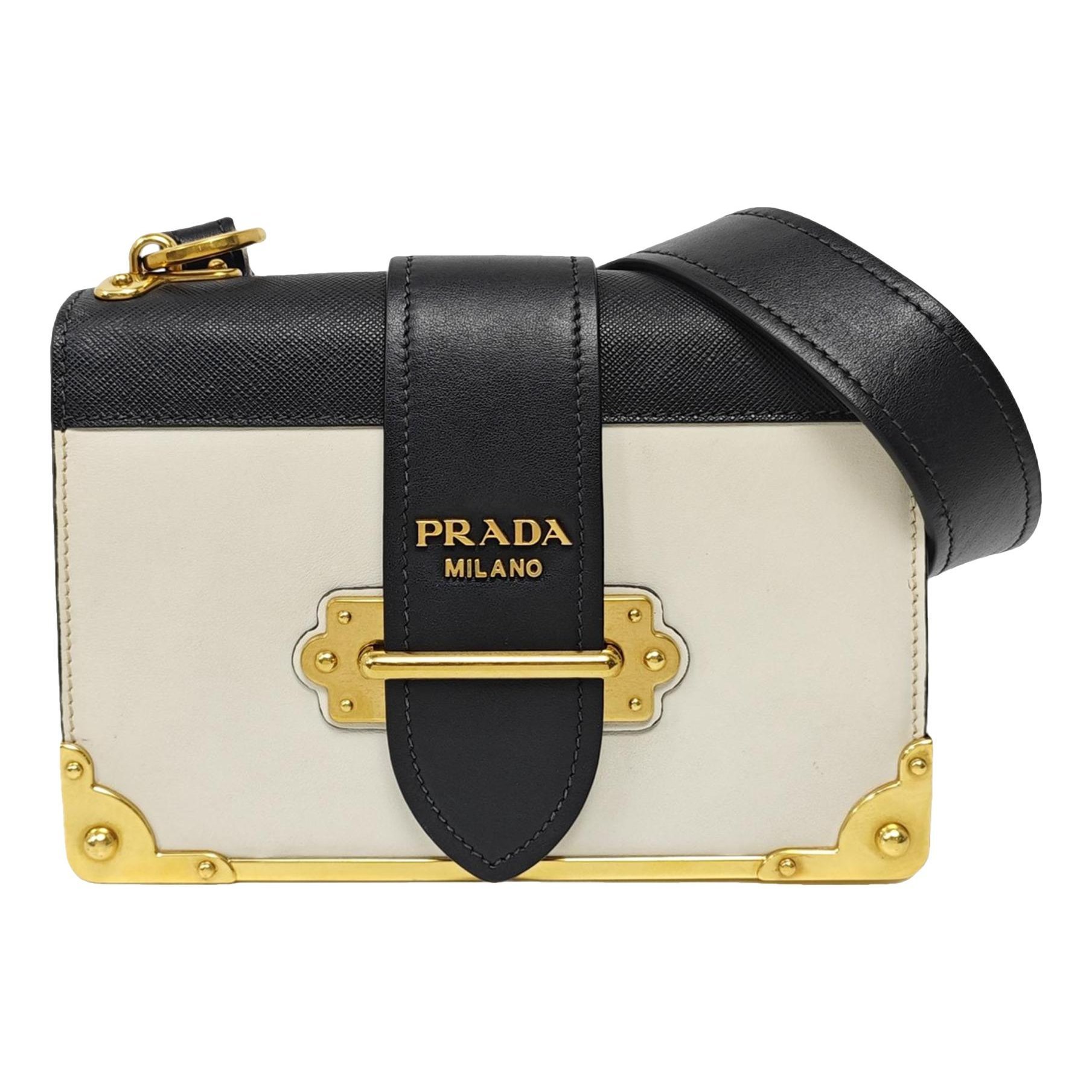 Prada Cahier leather crossbody bag