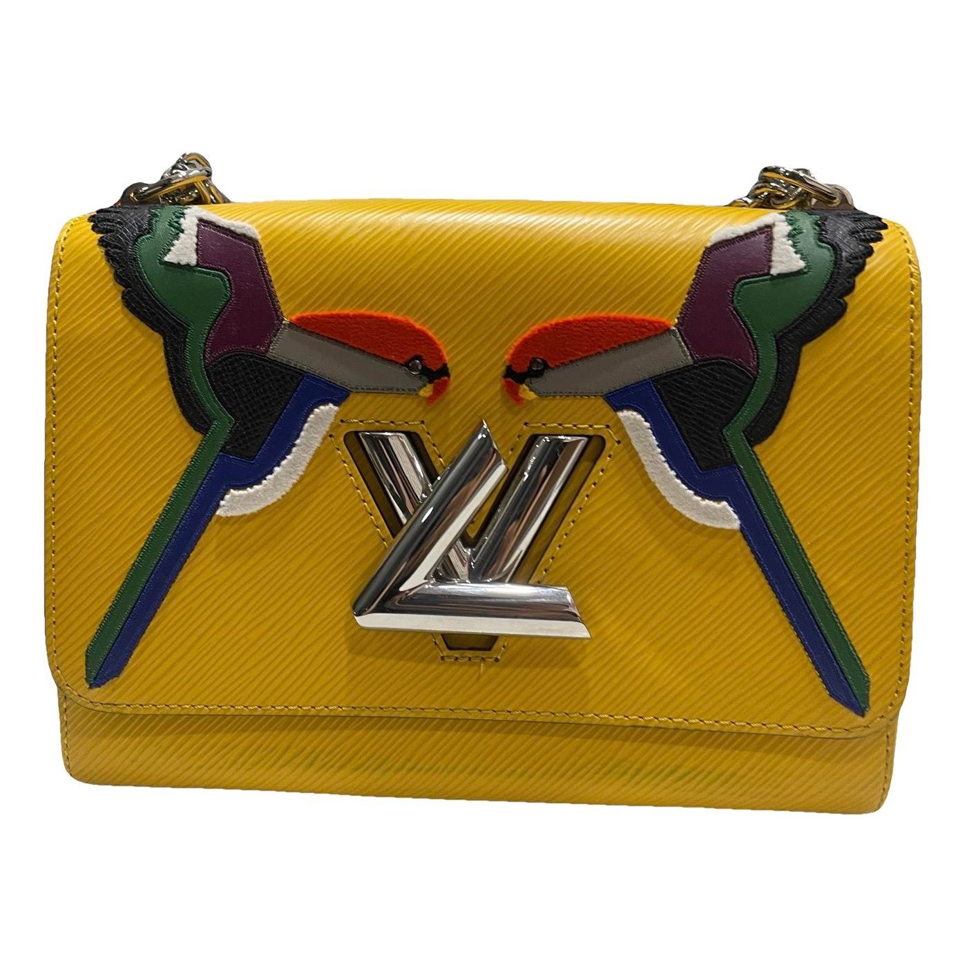 Twist leather handbag