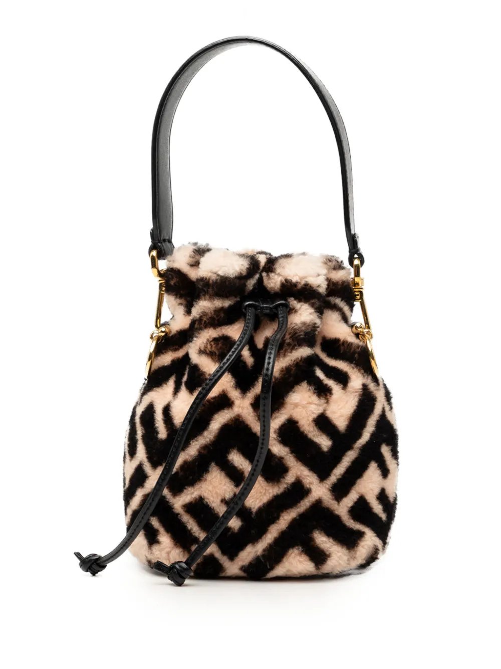 2010-2026 Mini Zucca Shearling Mon Tresor bucket bag