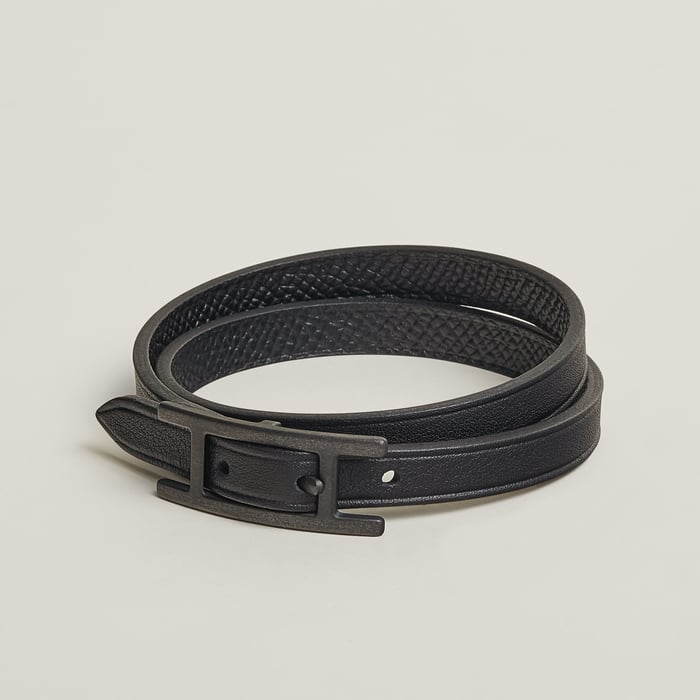 Noir Behapi Double Tour Bracelet