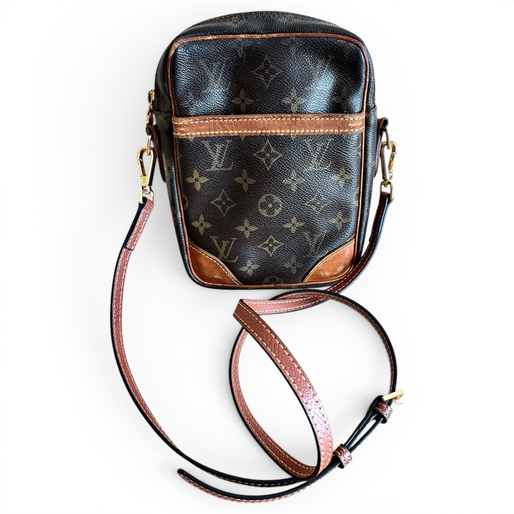 Danube leather crossbody bag