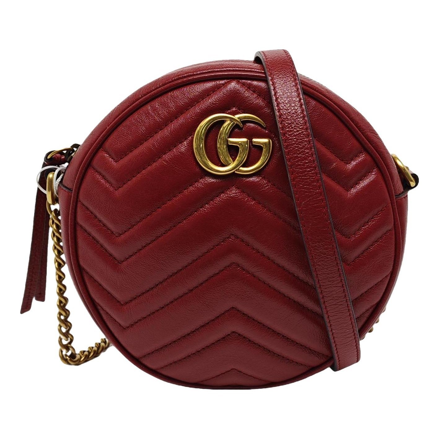 GG Marmont Round leather crossbody bag