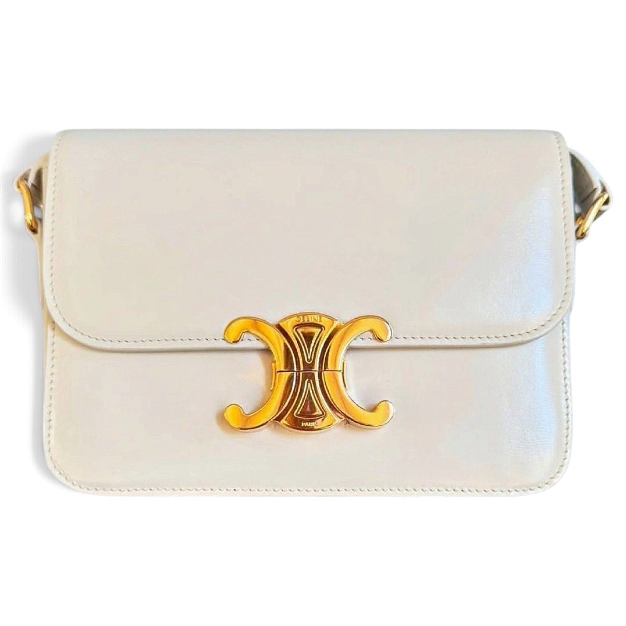 Triomphe leather crossbody bag