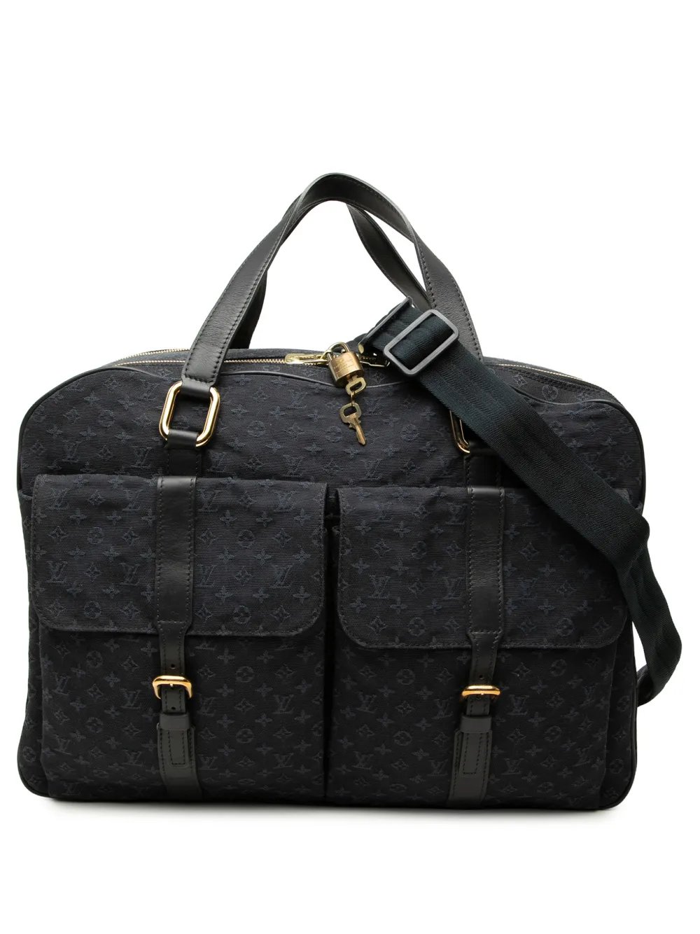 2002 Monogram Mini Lin Claudine Duffle Bag travel bag