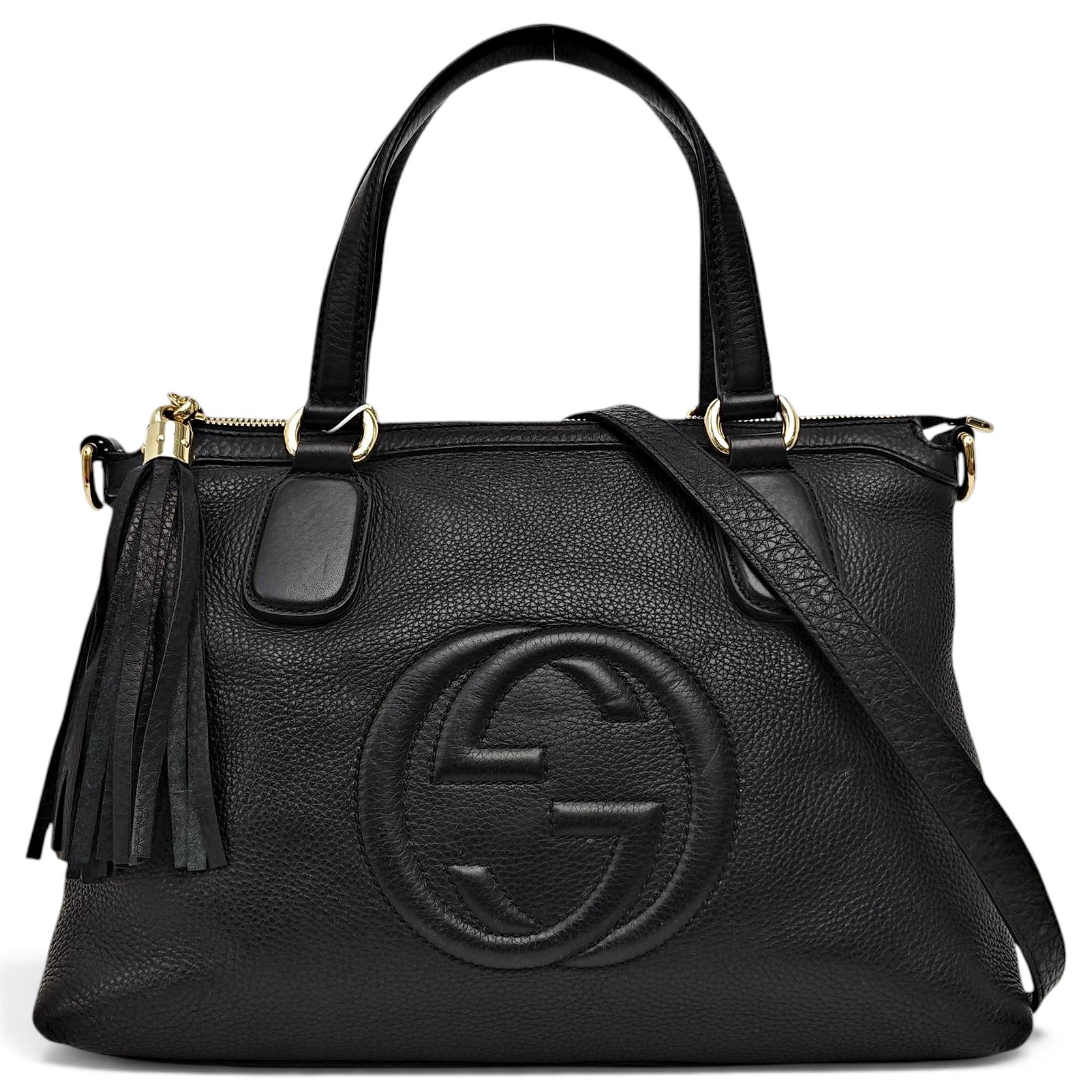 Soho Top Handle leather handbag