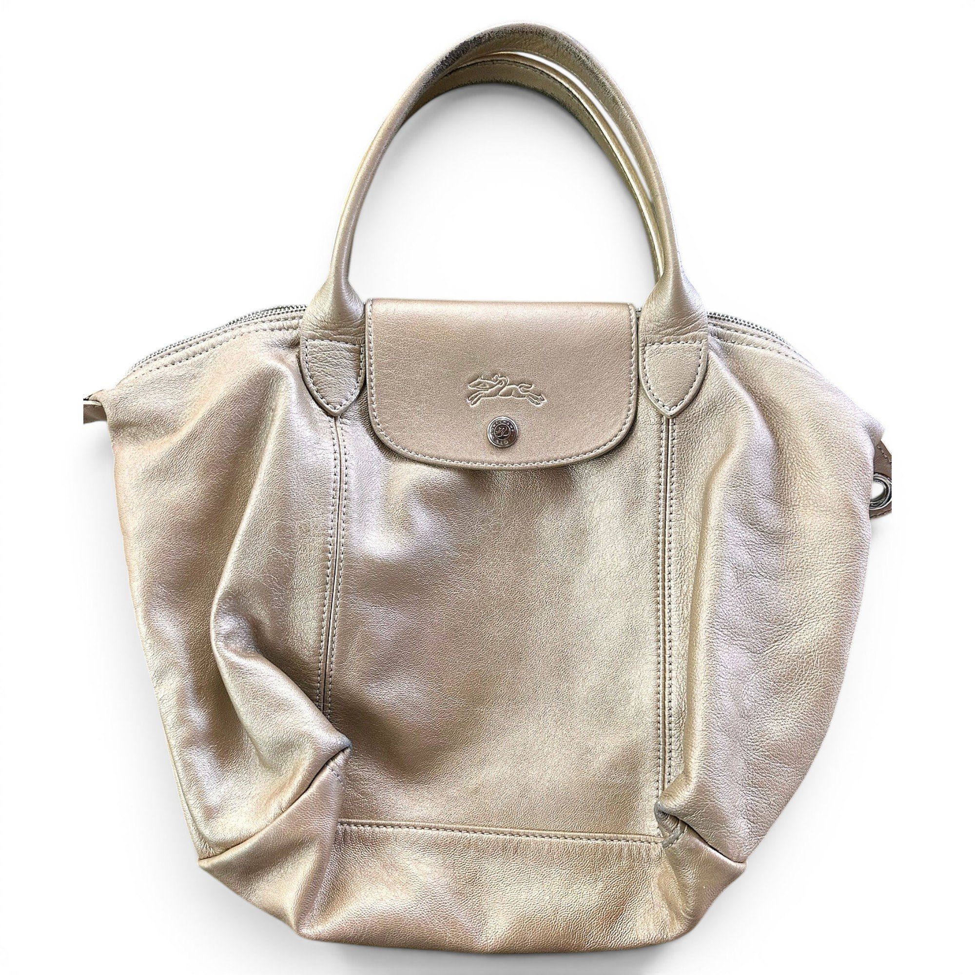 Pliage leather handbag