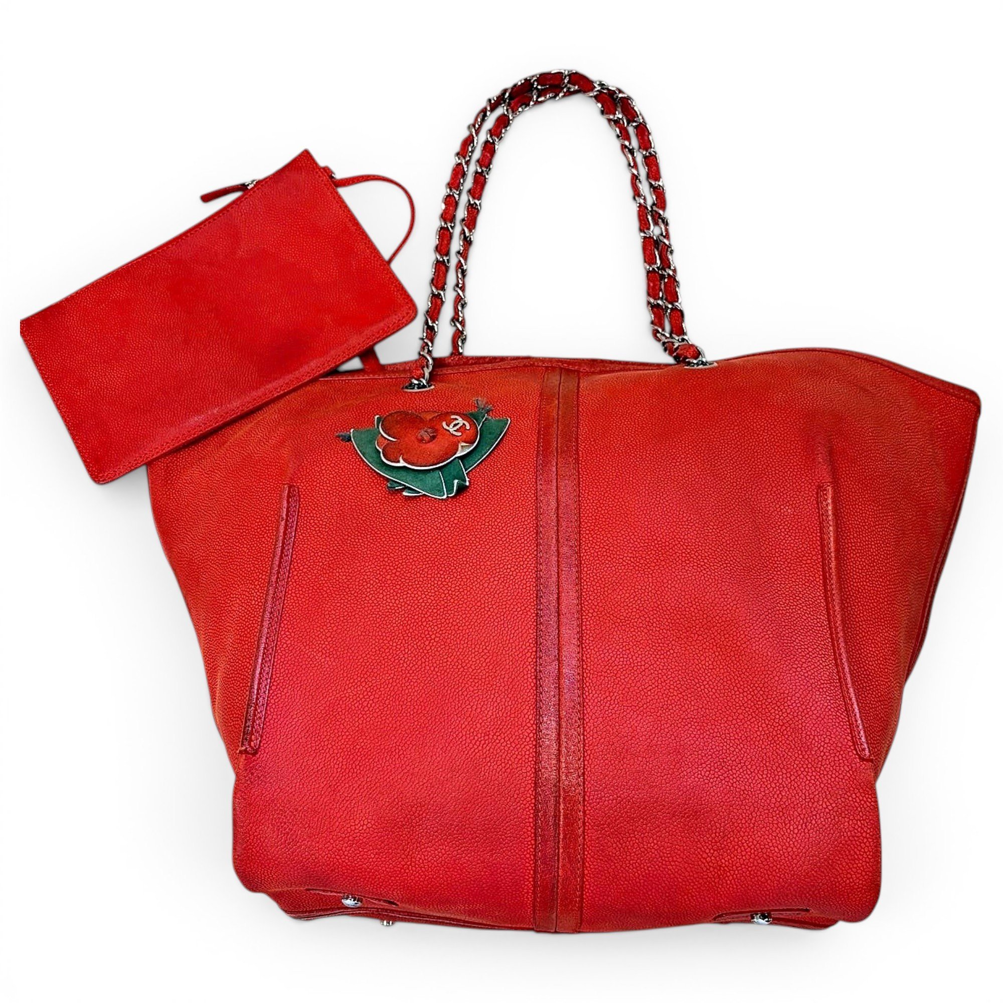 Leather tote