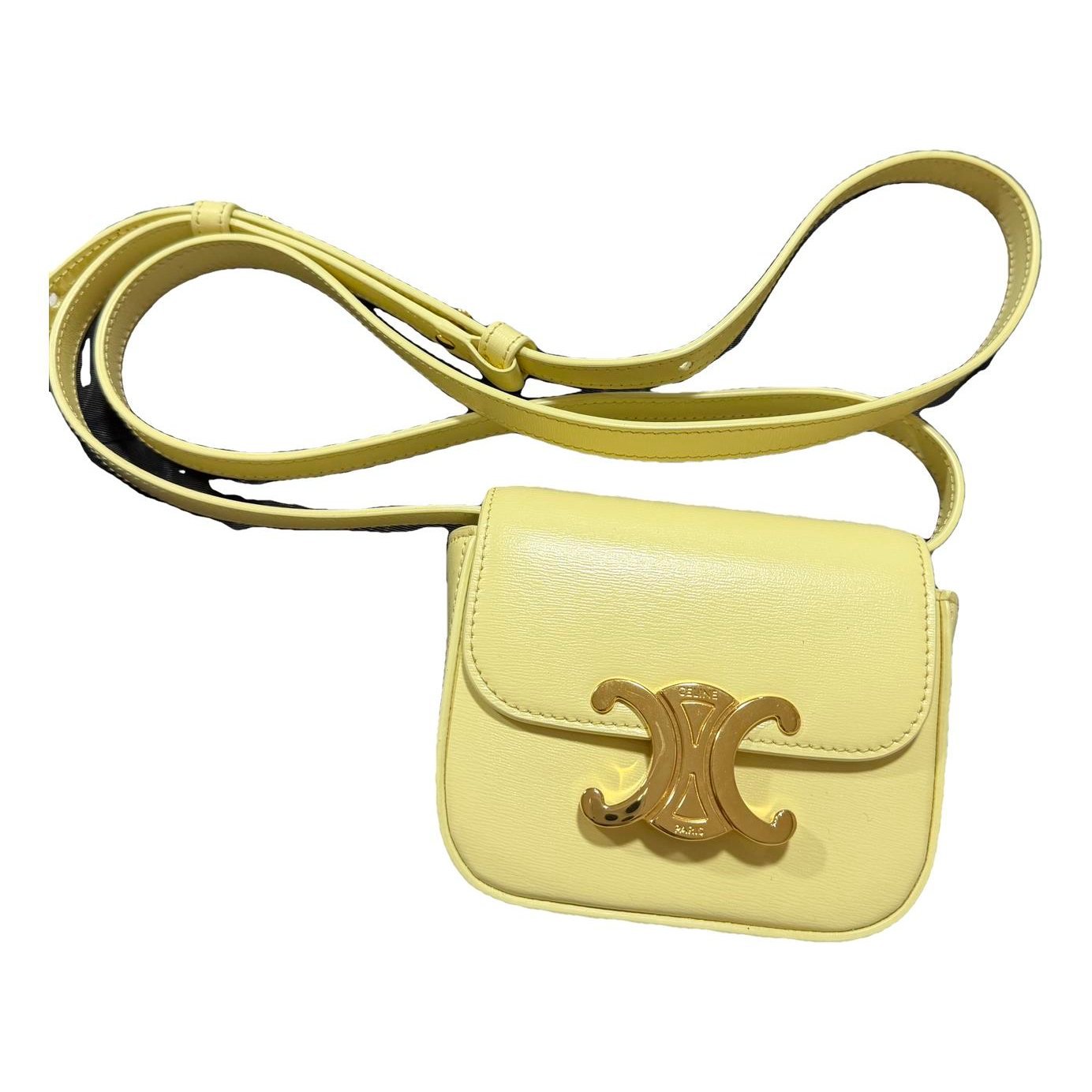 Triomphe patent leather handbag