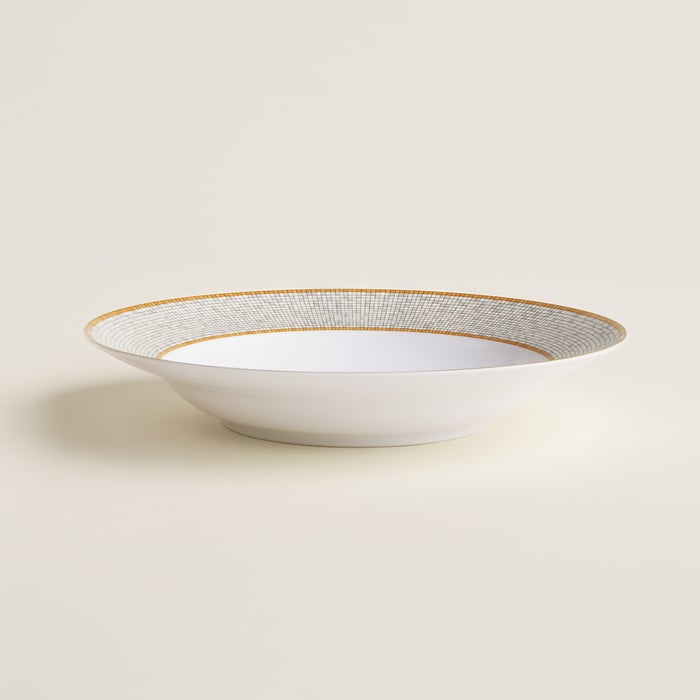 Sans Coloris Mosaique Au 24 Gold Round Deep Platter