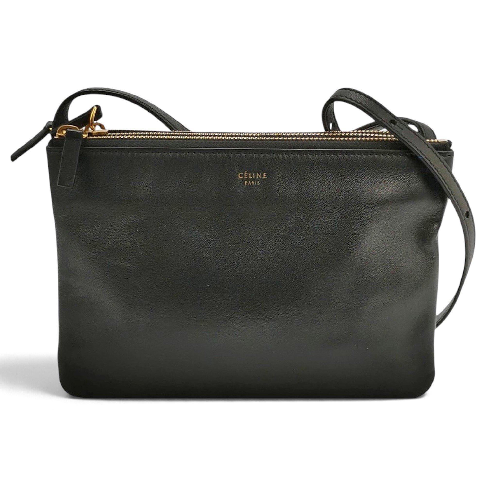 Trio leather crossbody bag