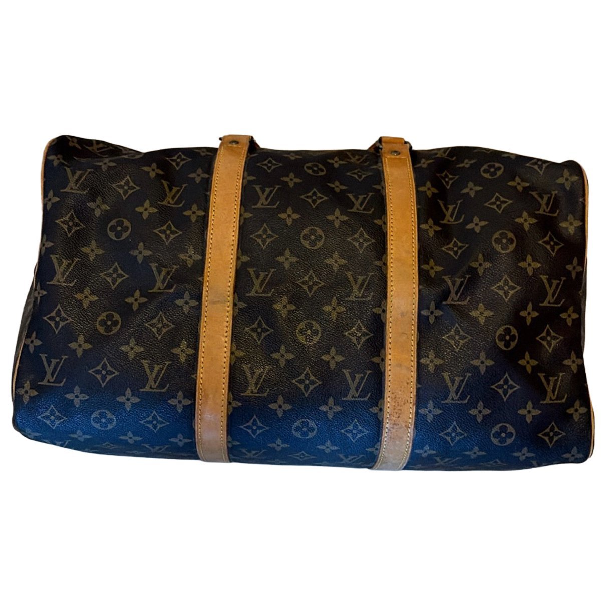 Keepall leather travel bag