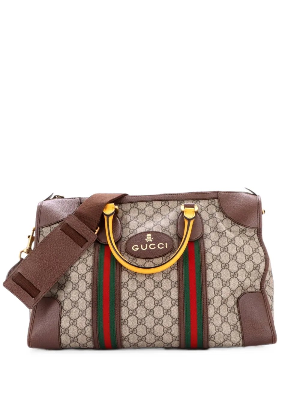 Neo Vintage Web Duffle Bag GG Coated Canvas Medium travel bag