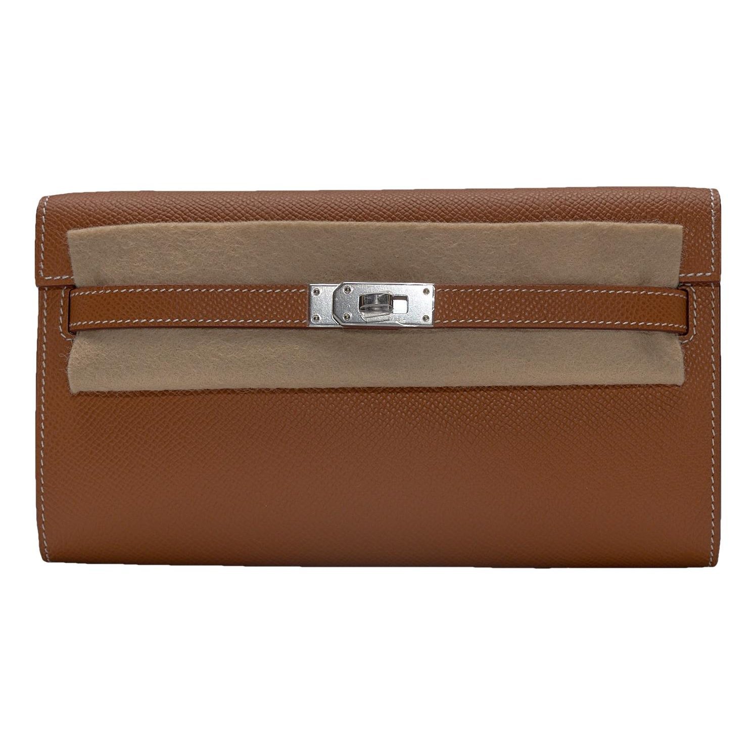 Hermes Kelly Handbag Gold Epsom Leather 2025