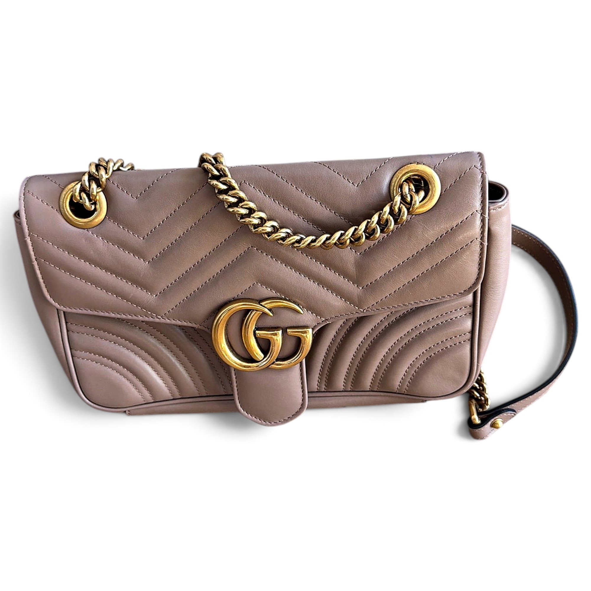 GG Marmont Flap leather crossbody bag