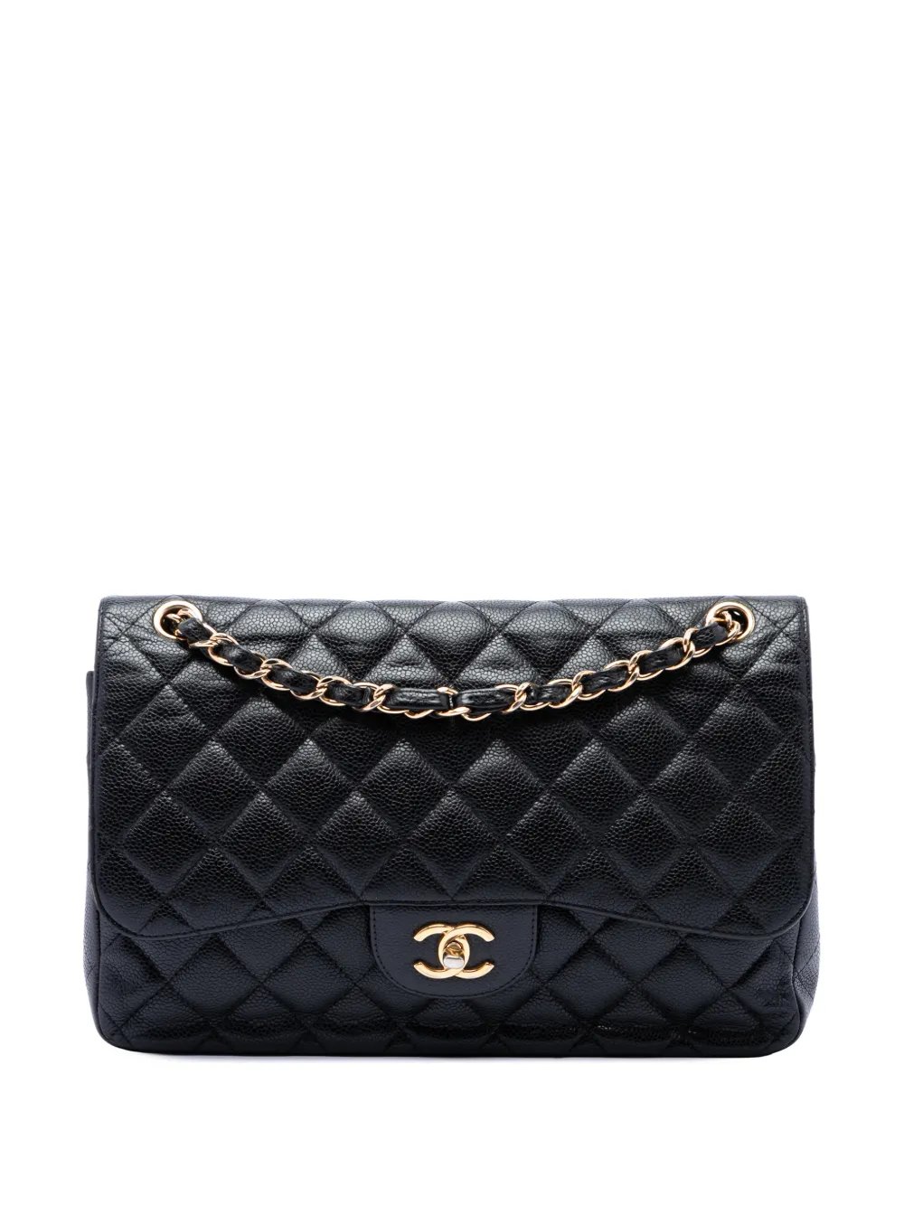 2011 Jumbo Classic Caviar Double Flap shoulder bag