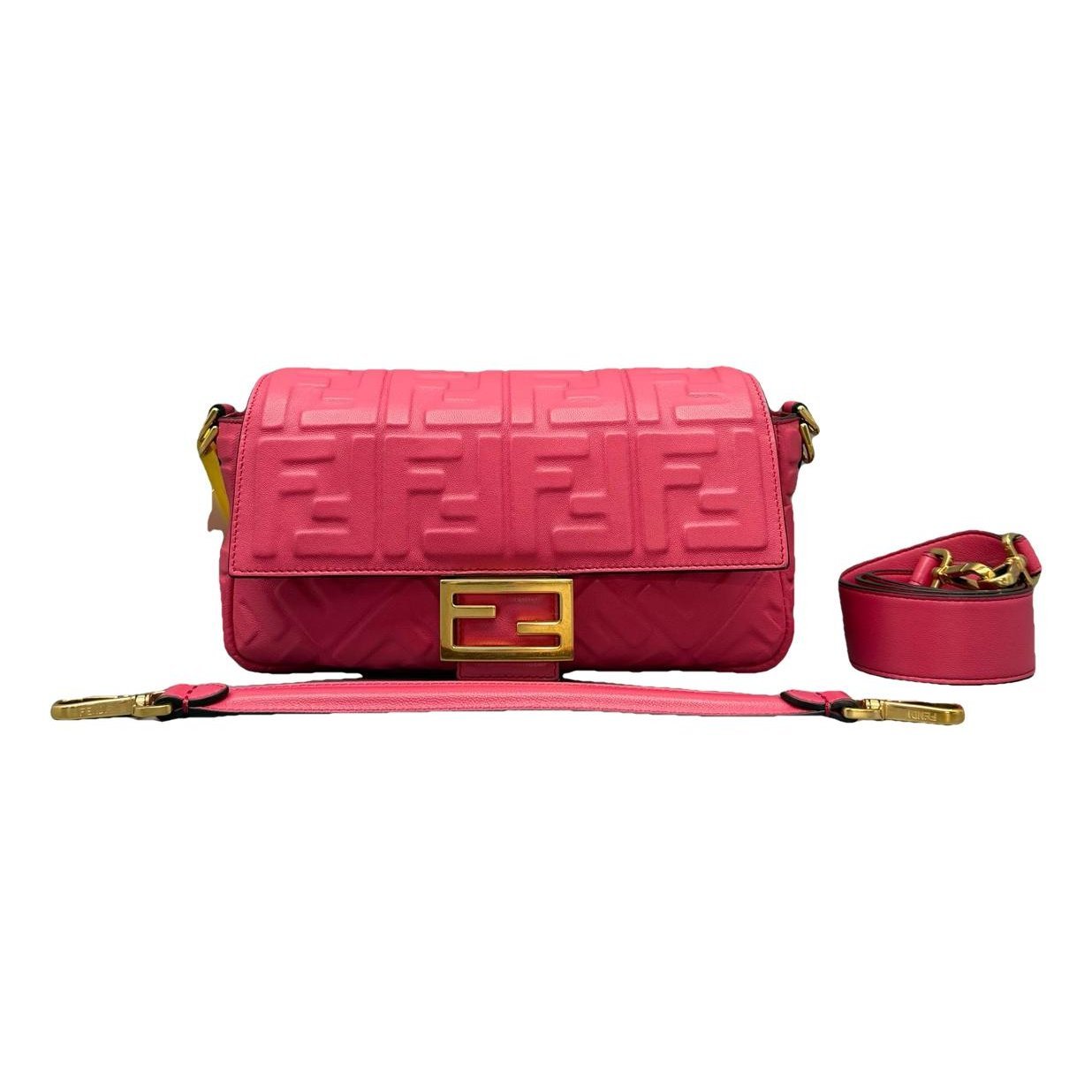Baguette leather handbag