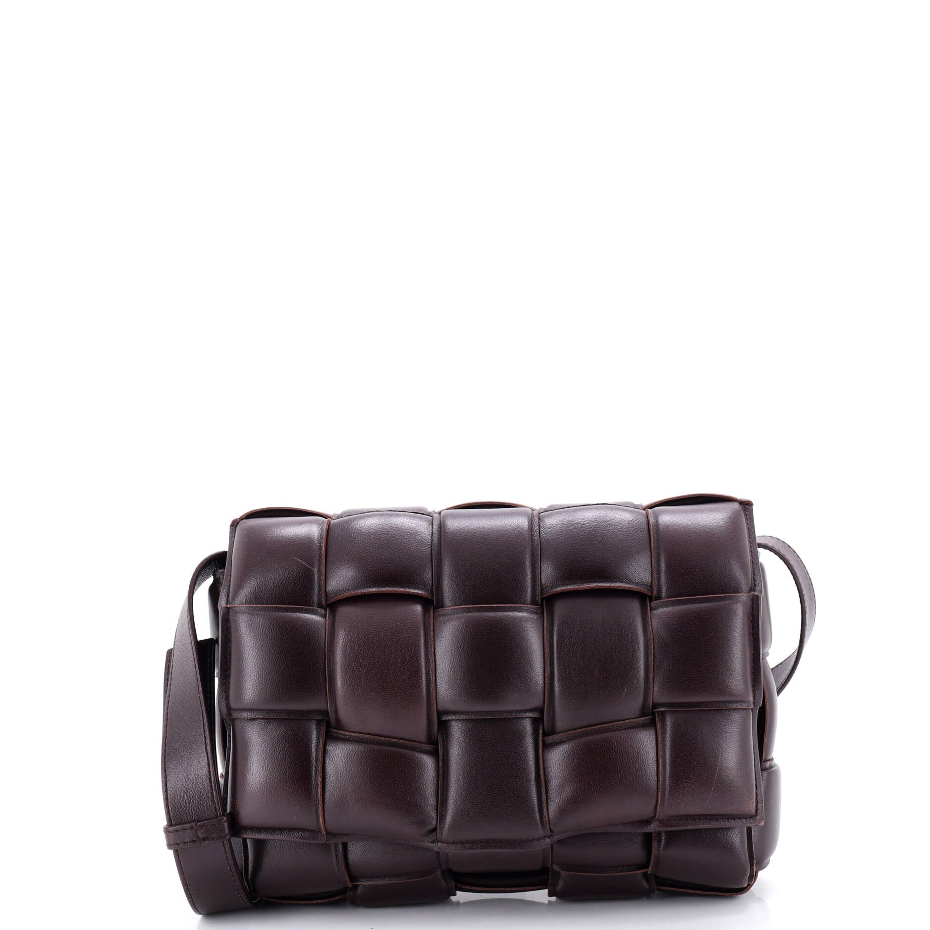 Bottega Veneta Cassette Crossbody Bag Padded Maxi Intrecciato Leather Small