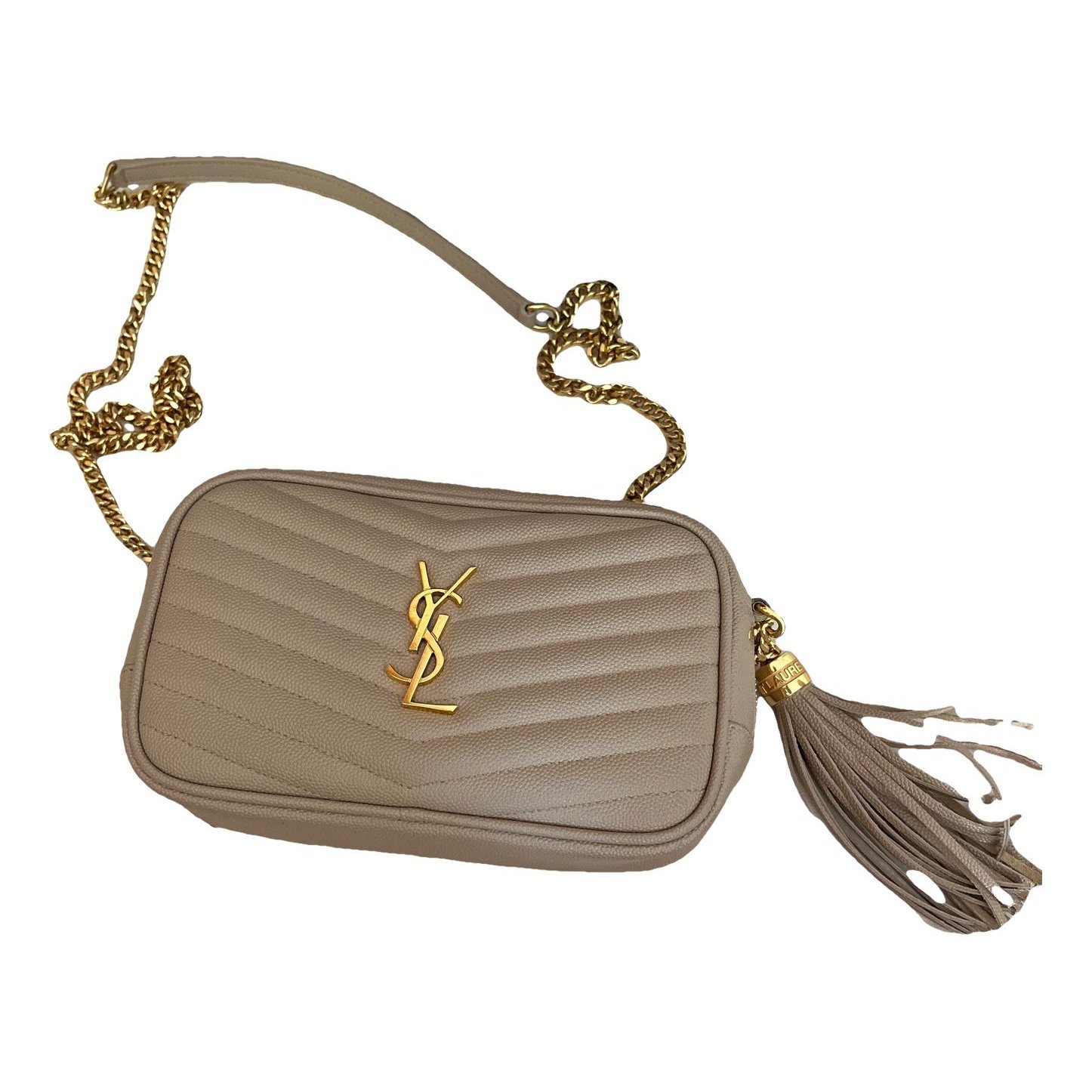 Camera Lou leather crossbody bag