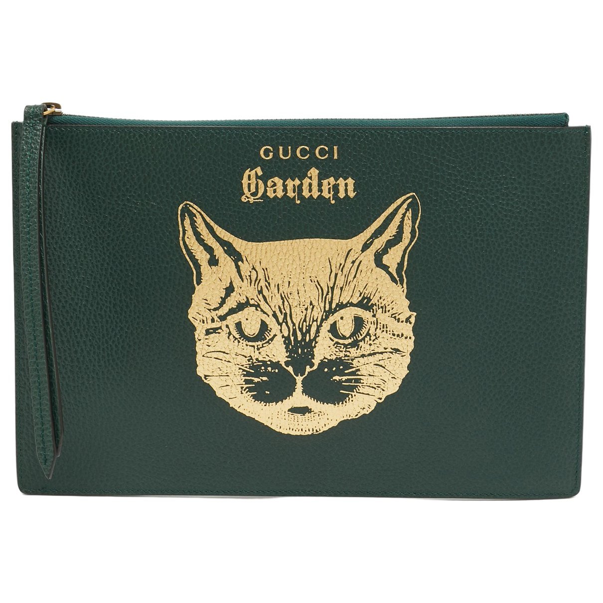 Leather clutch bag
