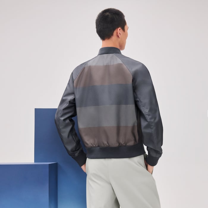 Chocolat "Cambridge" Rib-trim Jacket