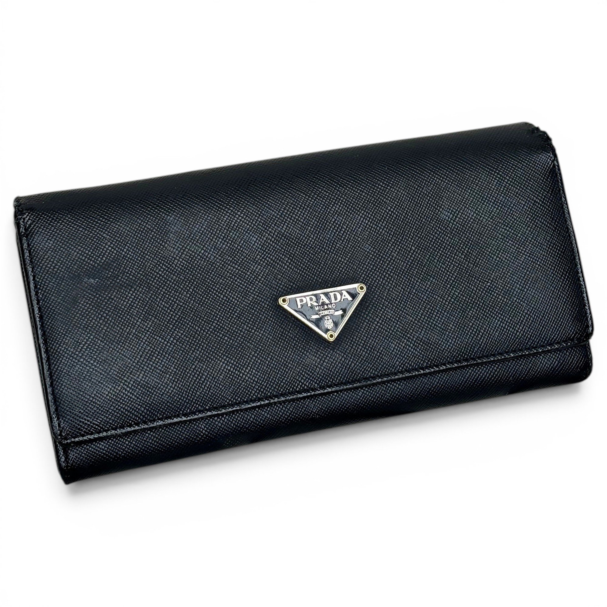 Leather clutch bag