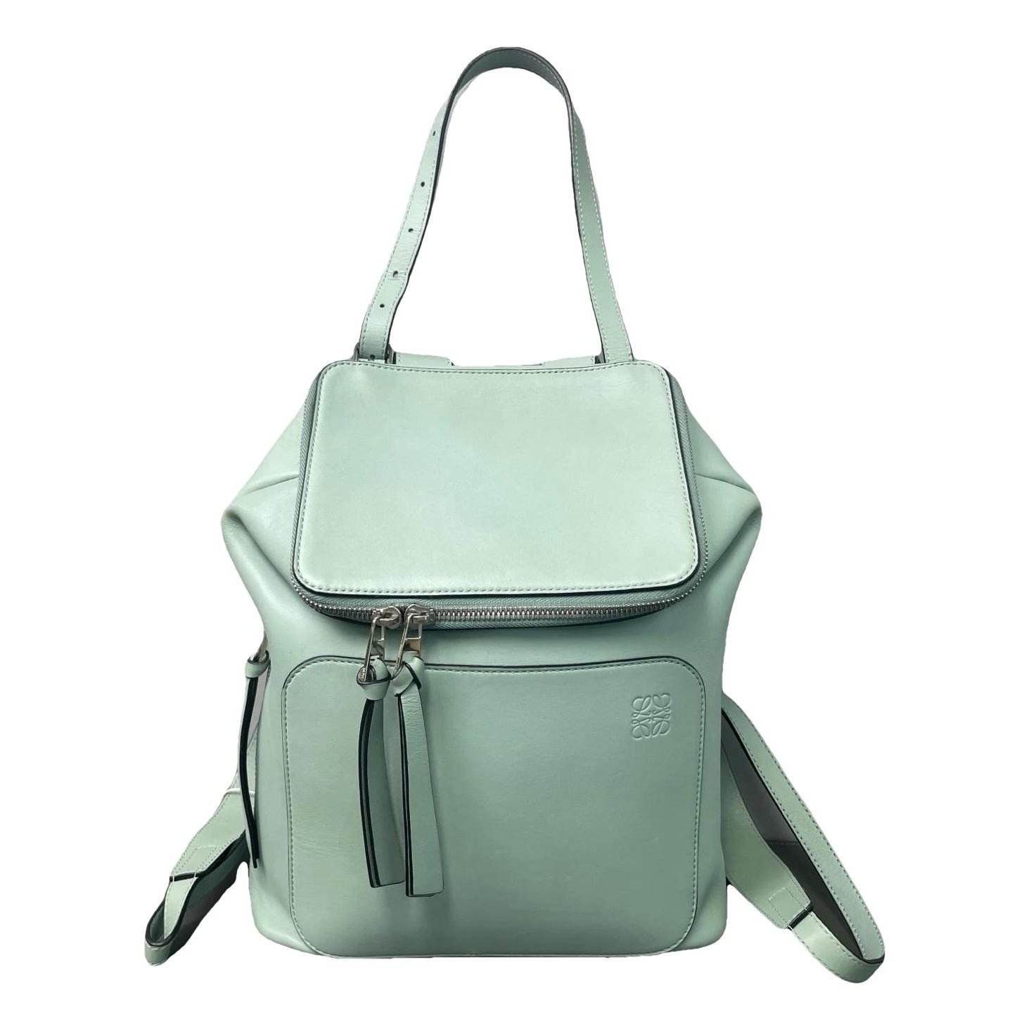 Leather backpack