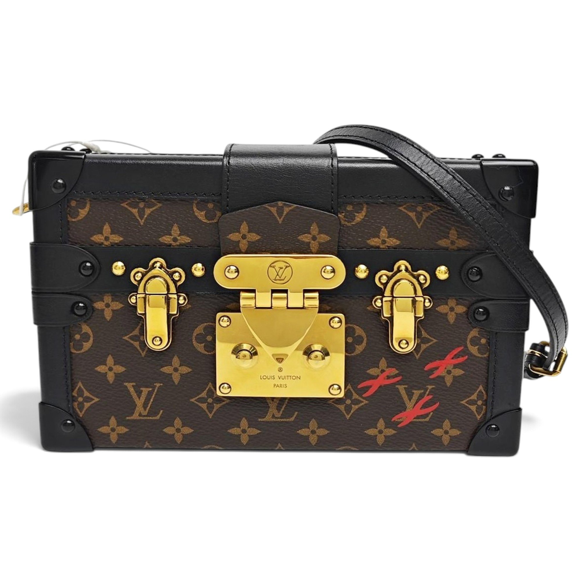 Petite Malle leather handbag