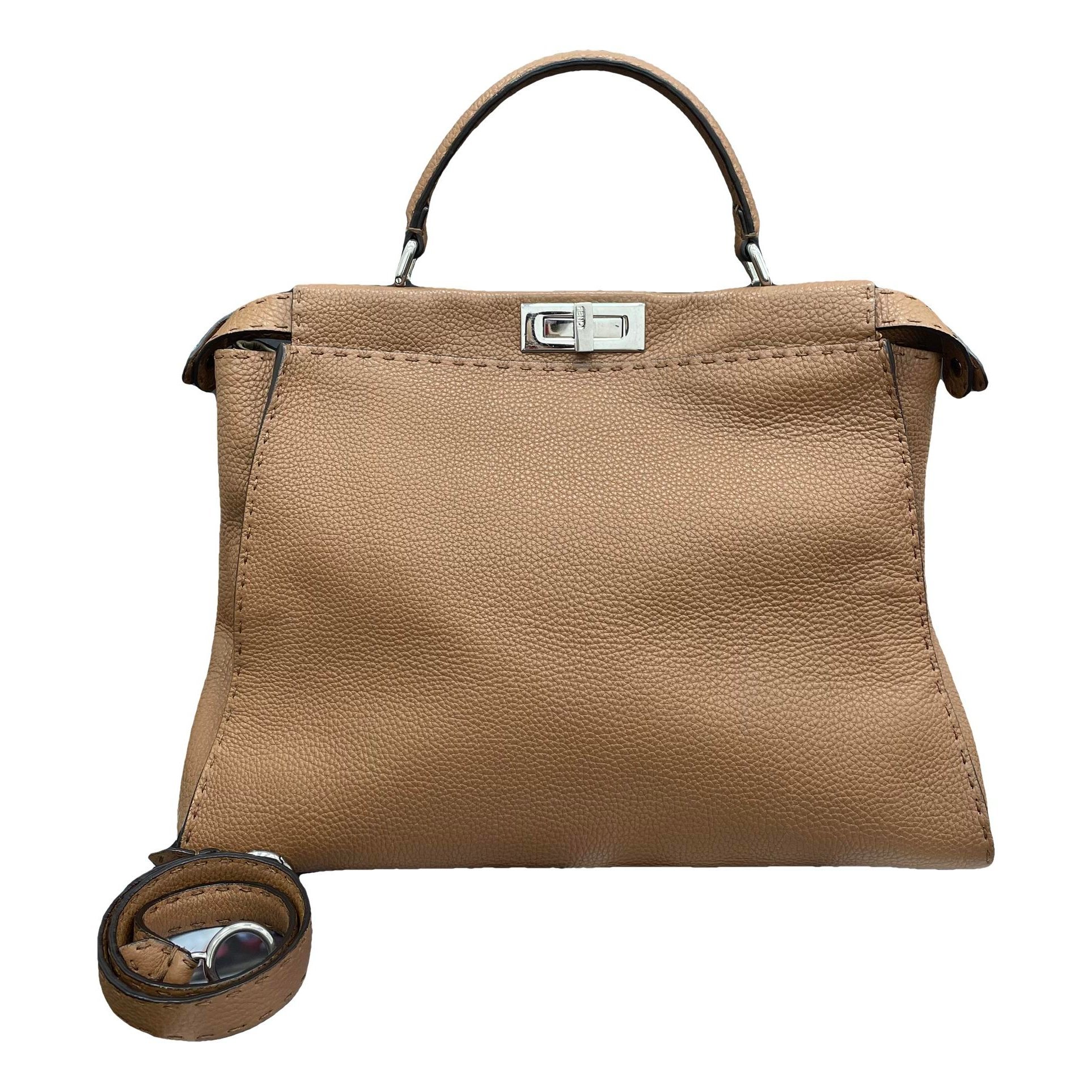 Peekaboo leather handbag