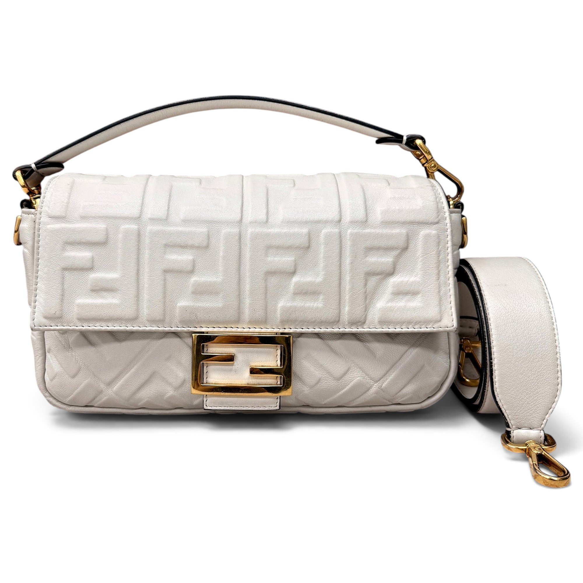 Baguette leather handbag
