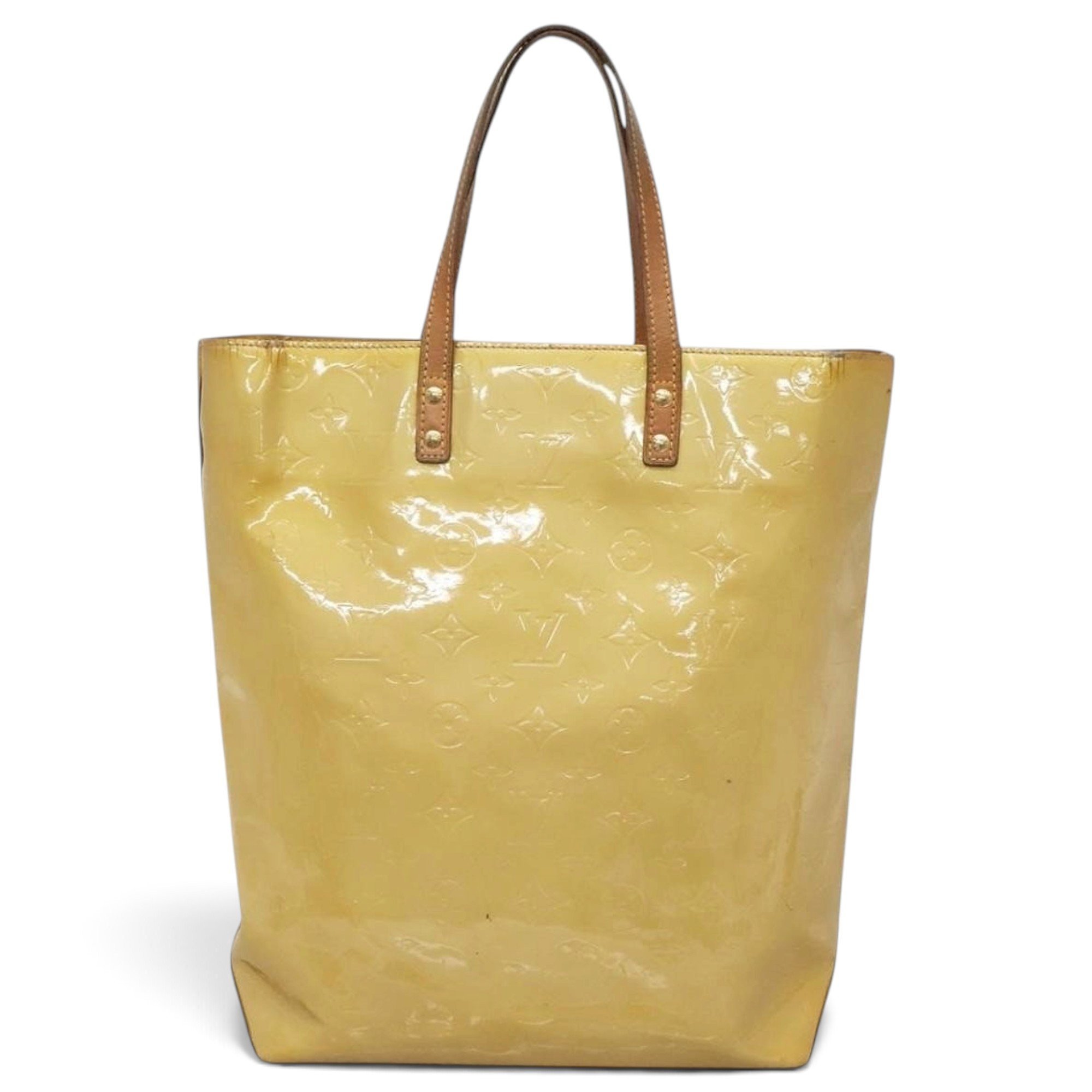 Reade patent leather handbag