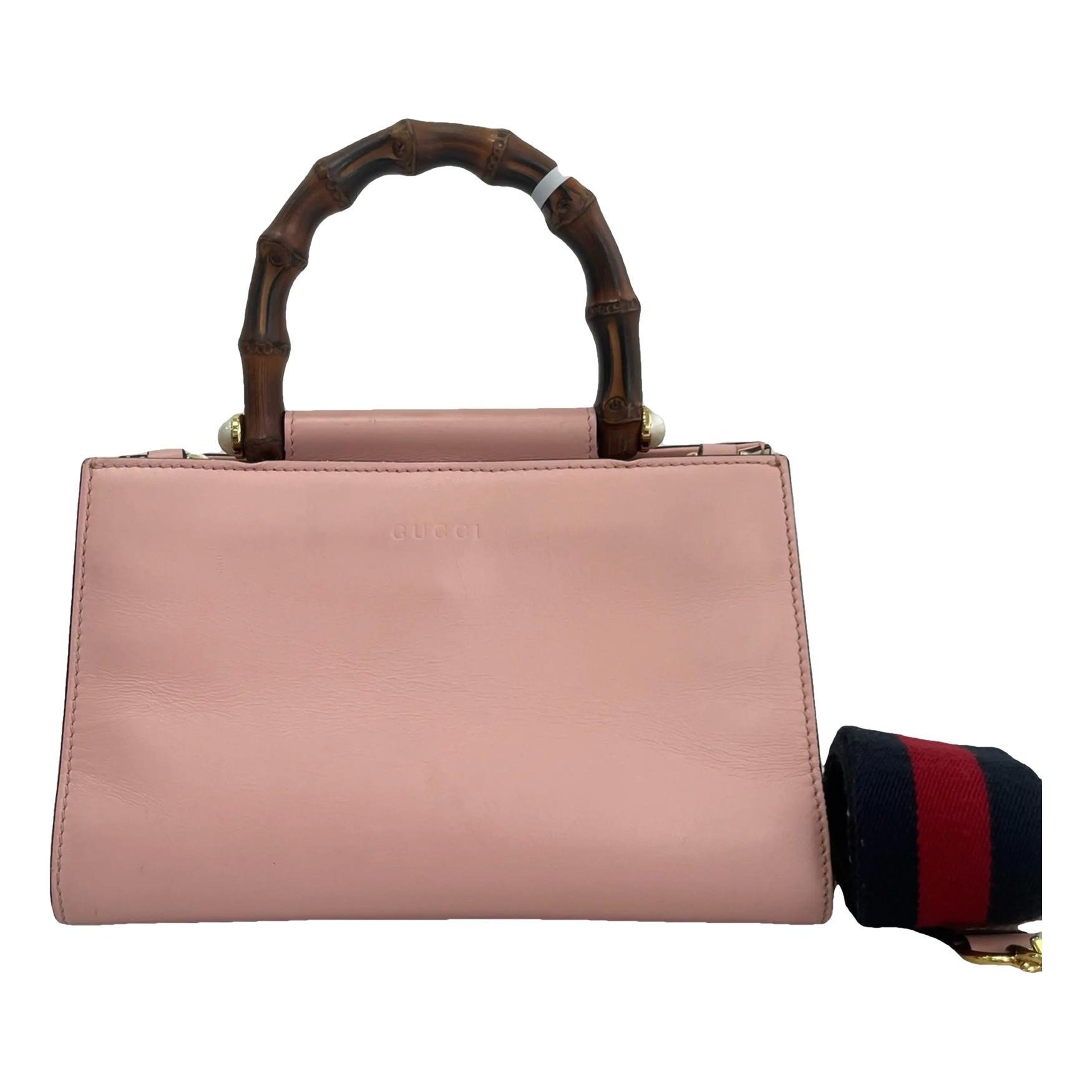 Bamboo Shopper leather tote