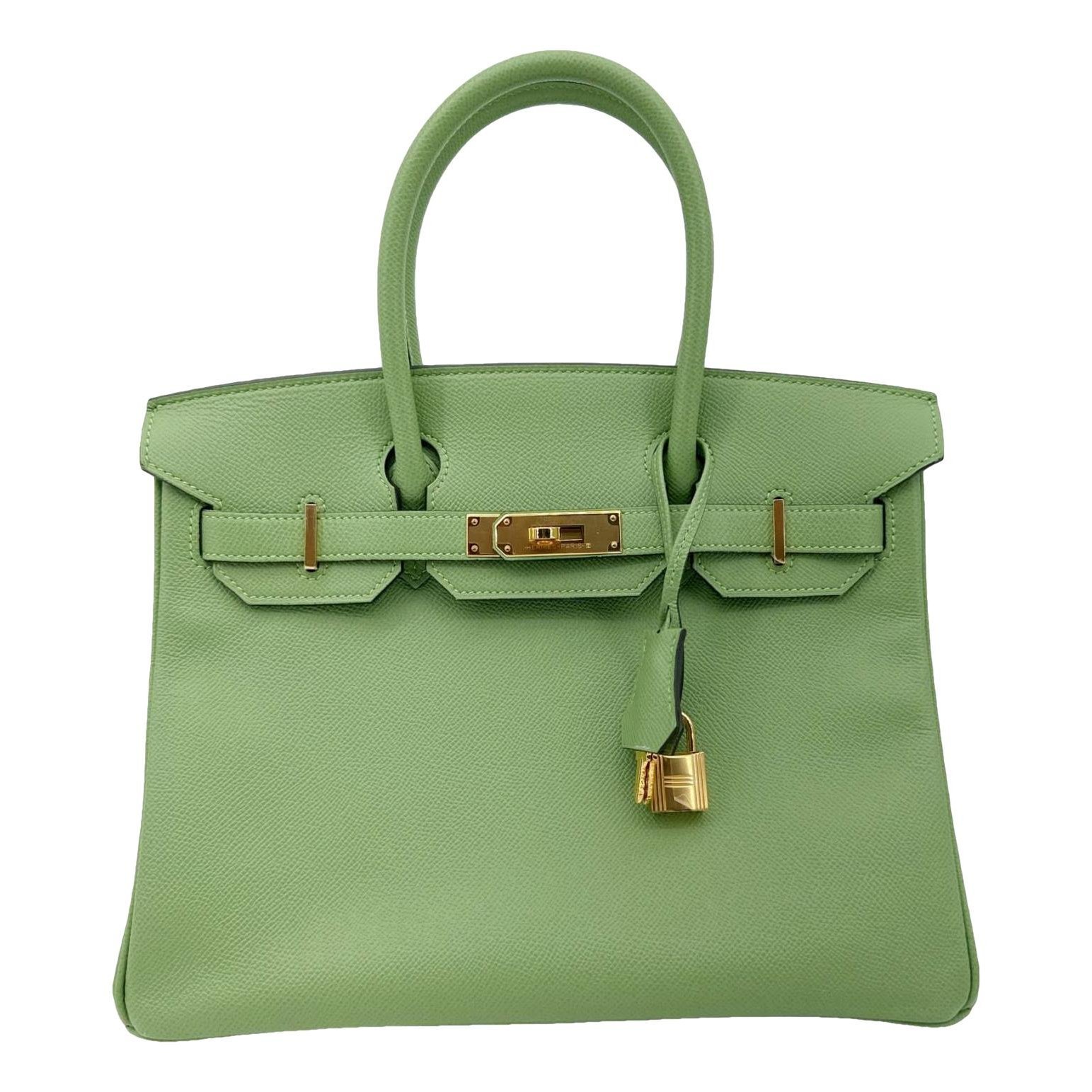 Hermes Birkin 30 Handbag Gold Epsom Leather 2020