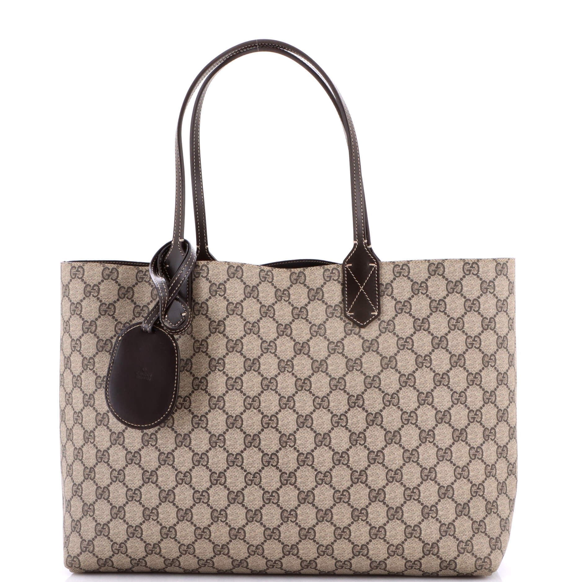 Reversible Tote GG Coated Canvas with Leather Medium
