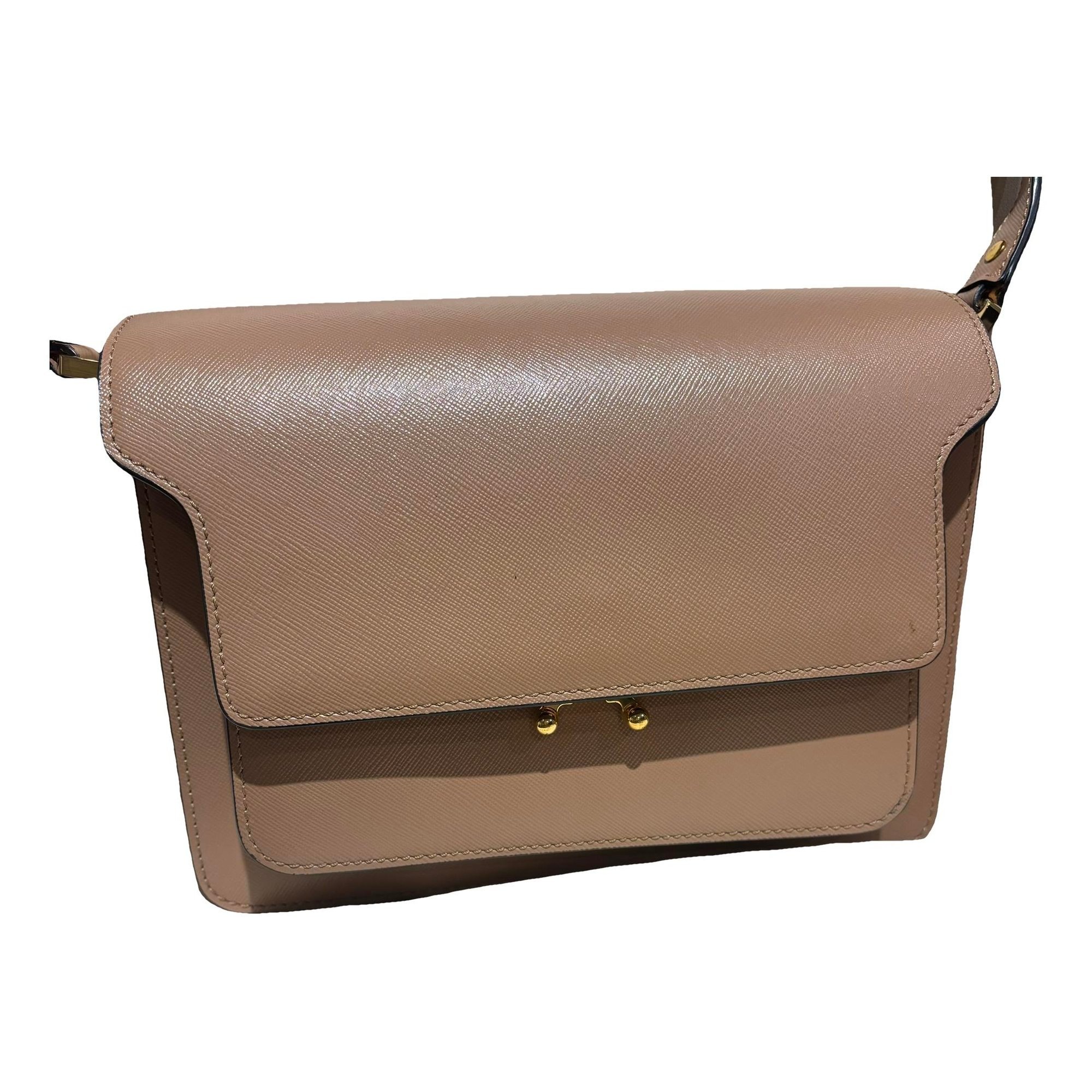 Marni Trunk leather crossbody bag