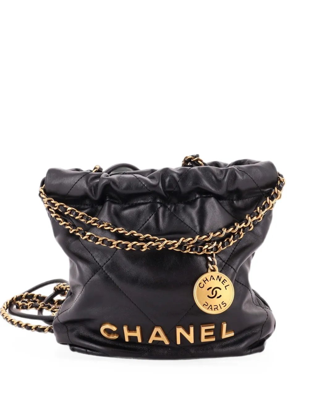 22 Chain Hobo Quilted Calfskin Mini crossbody bag