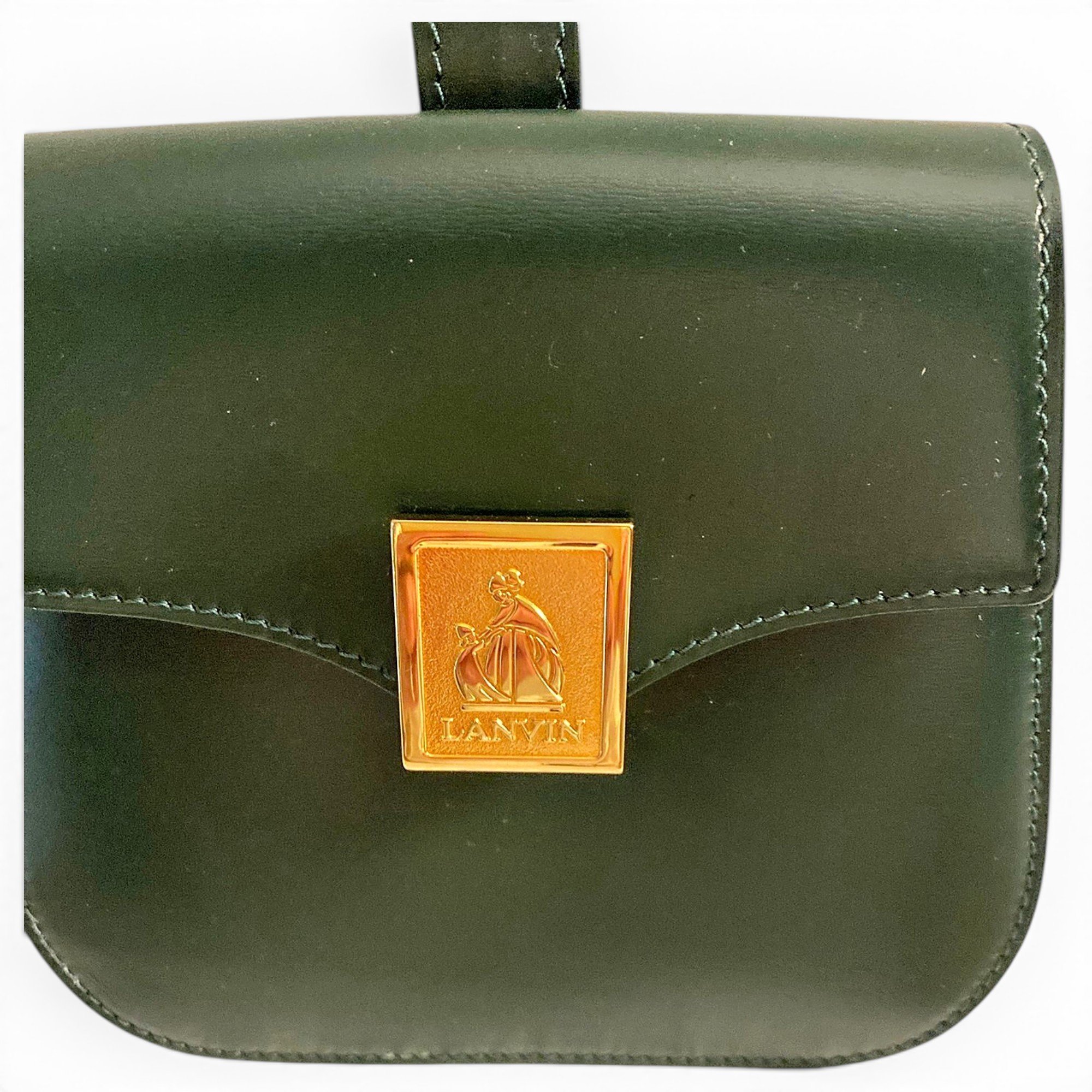 Leather clutch bag
