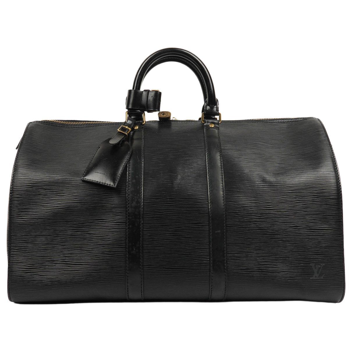 Keepall leather travel bag