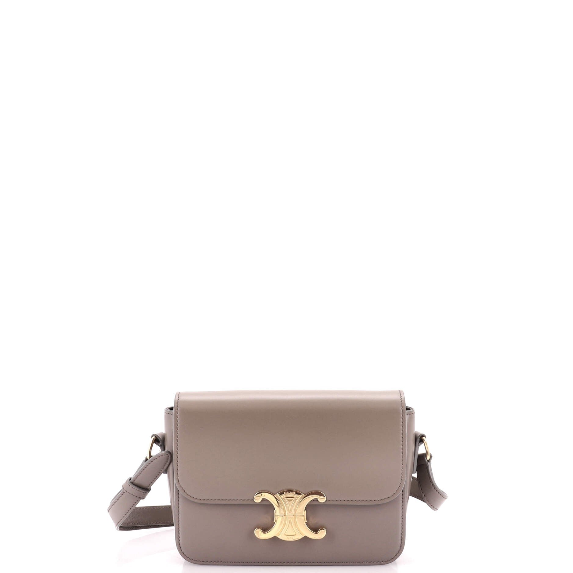 Triomphe Shoulder Bag Smooth Calfskin Teen