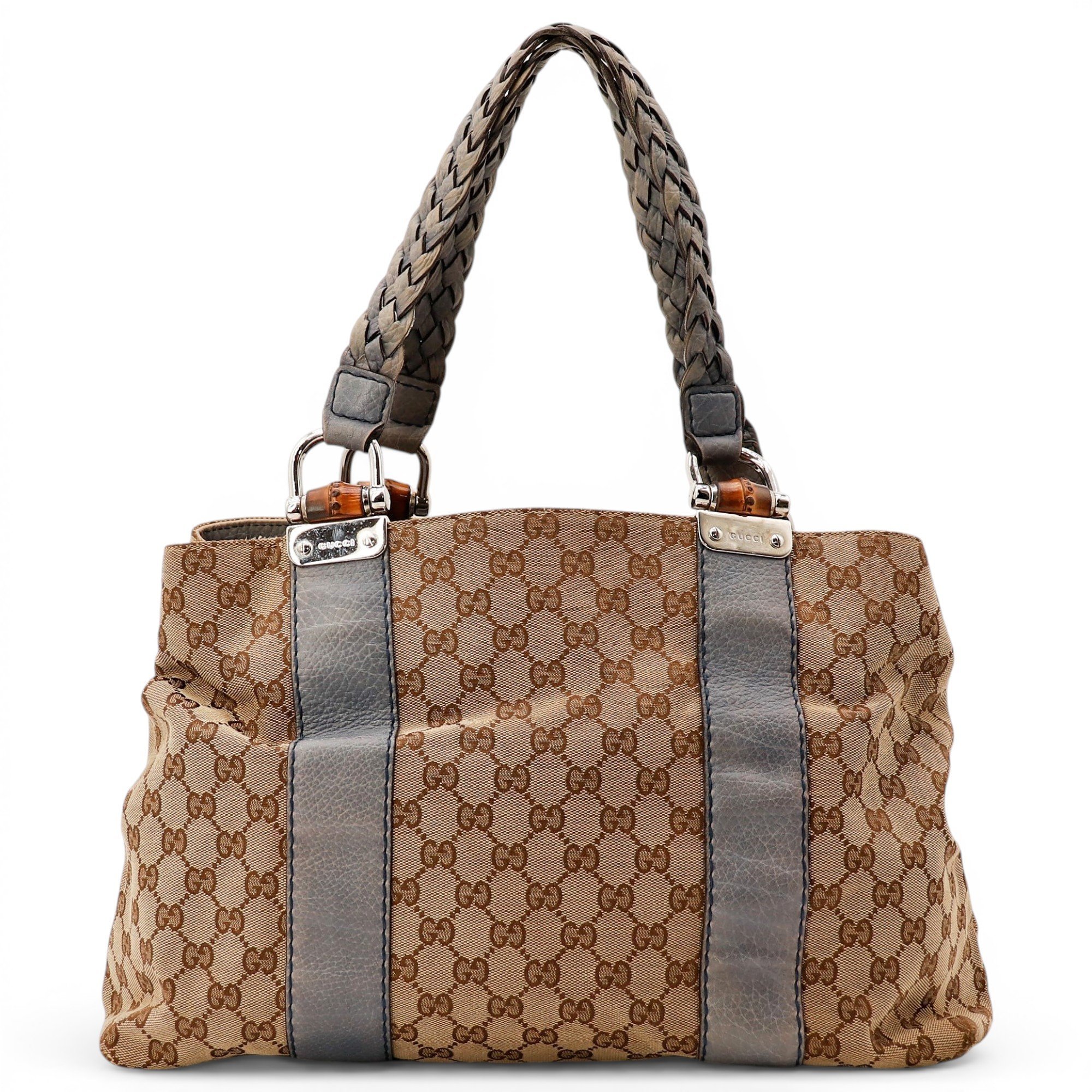 Bamboo leather handbag
