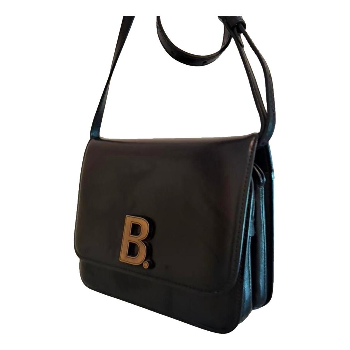 B leather crossbody bag