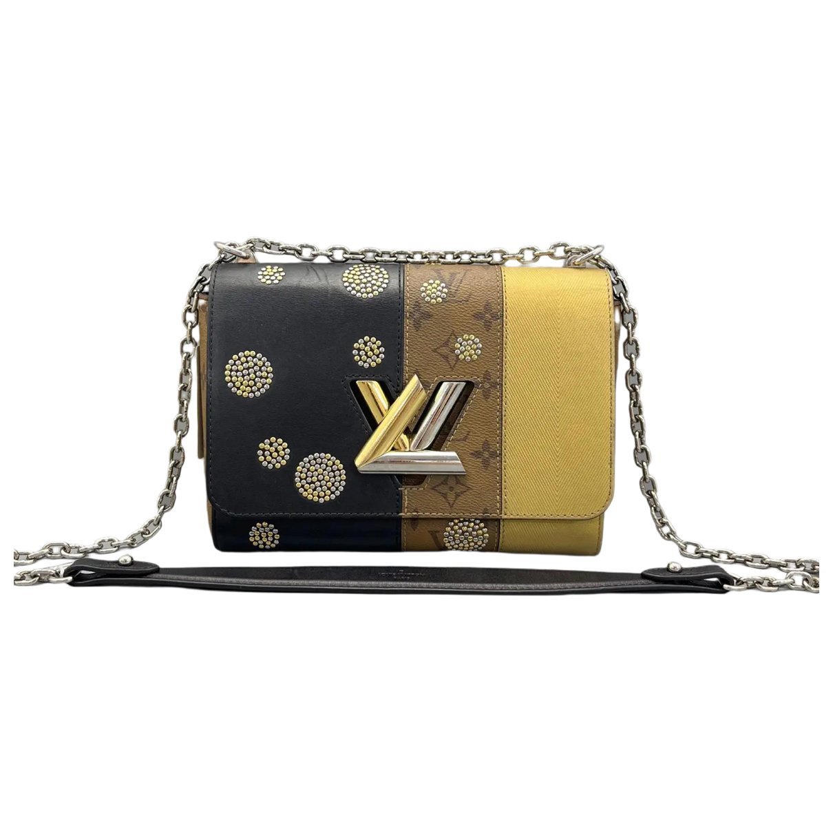 Twist leather handbag