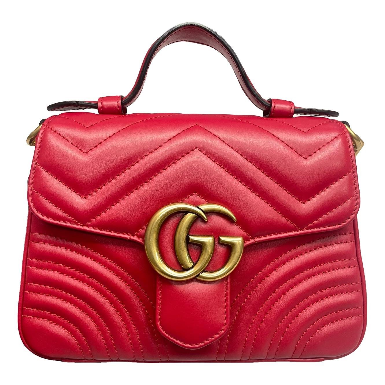 GG Marmont Flap leather handbag
