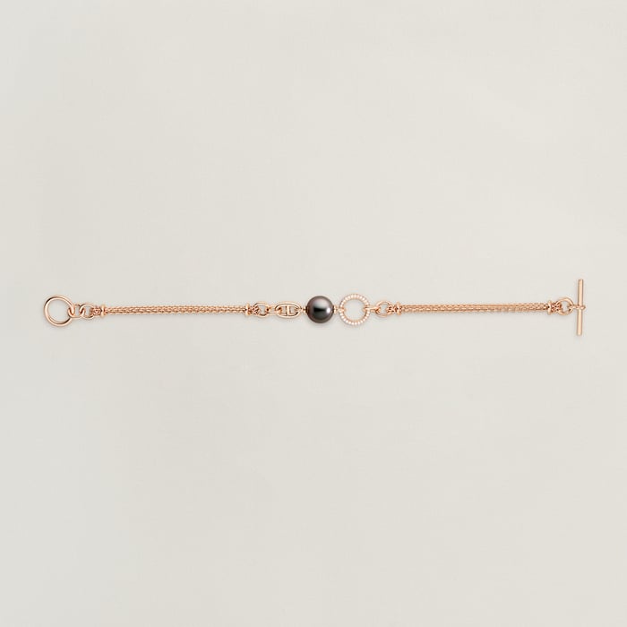 Sans Coloris Hermès Chandra Bracelet, Small Model